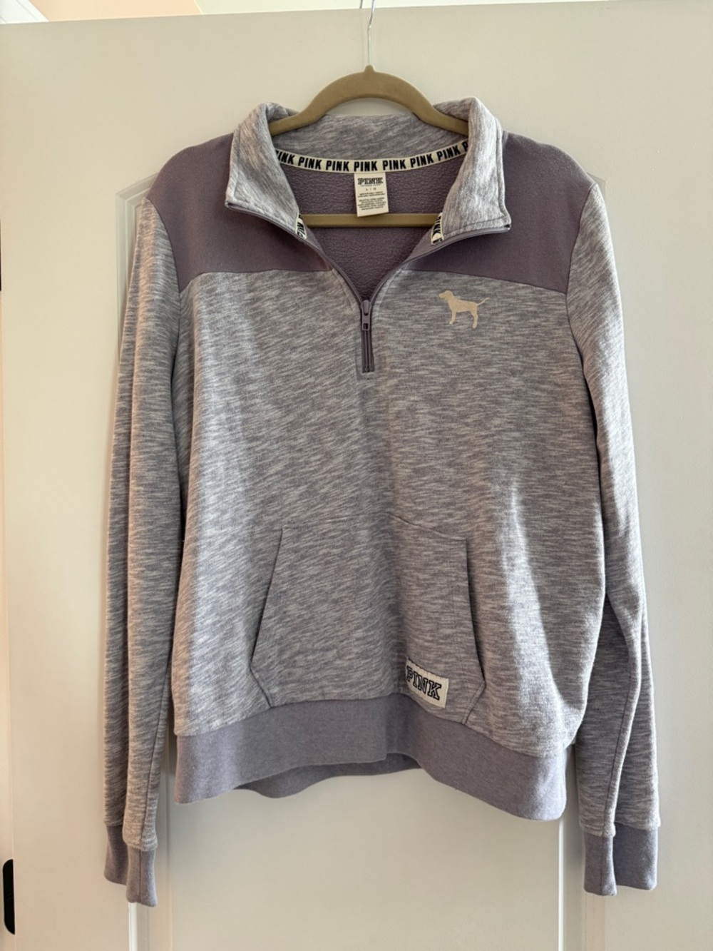 PINK Victoria's Secret purple Quarter-Zip Pullover